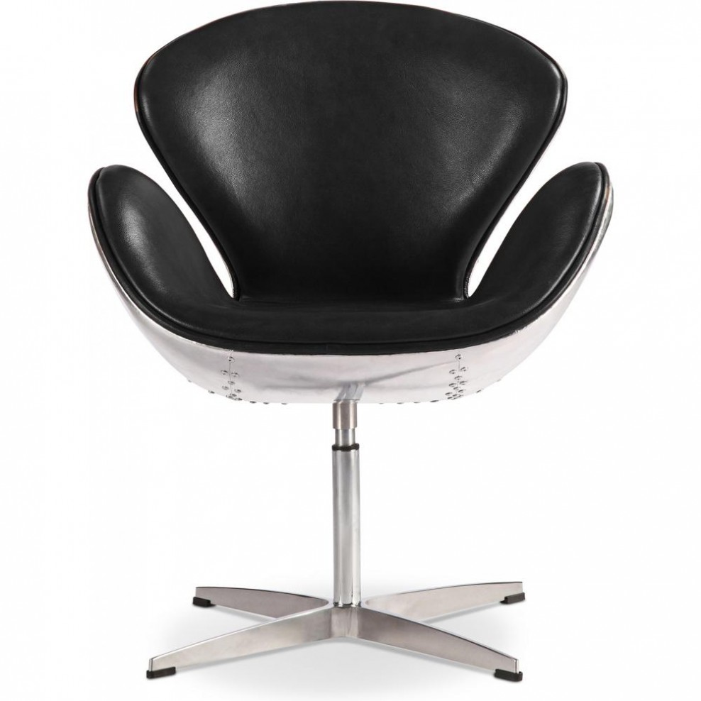 Swan Chair Aviator Armchair Premium Leather Fauteuils Iconikinterior Swan Chair Aviator Armchair Premium Leather