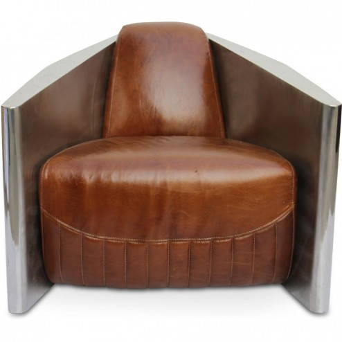 Armchair Retro Lounge - Leather