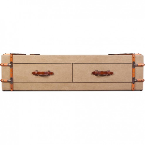 Low Chest with Drawers Retro Style - Wood
