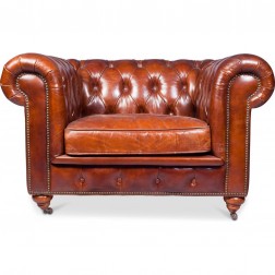 Leather Chesterfield Armchair
