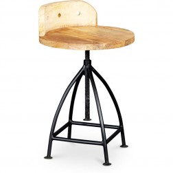 Manawa vintage industrial style stool